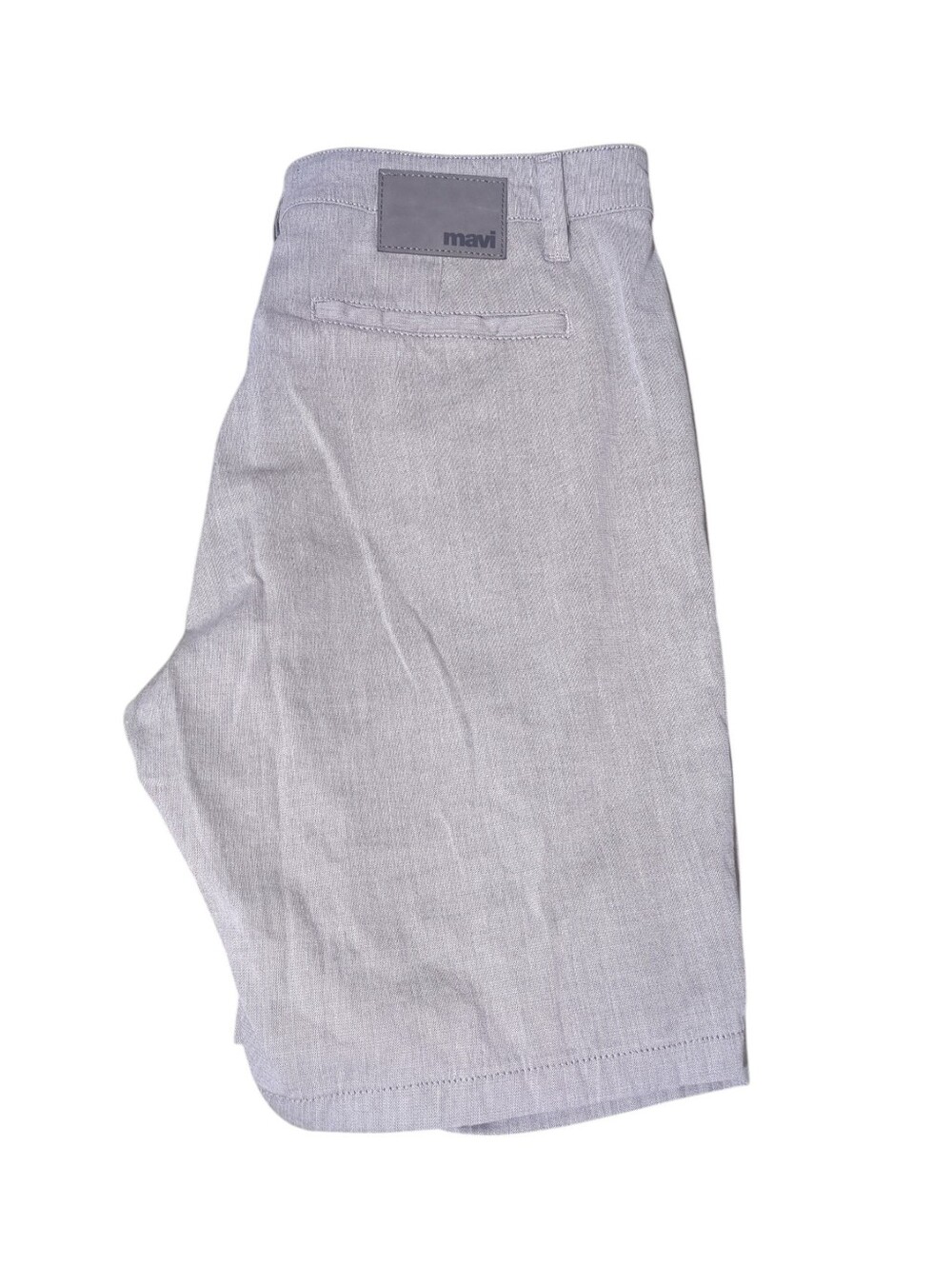 Mavi Men's Light Gray Linen-Blend Shorts